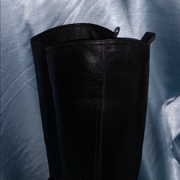 TORY BURCH Black Knee High Leather Boots 8 M - Picture 3 of 8